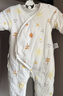 童泰新生婴儿衣服连体衣夹棉秋冬季0-6月初生宝宝纯棉加厚哈衣爬服 黄色暖阳 52cm (建议0-2个月身高50-55cm) 实拍图