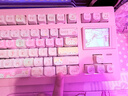 极星系SP STAR 极星D82 PRO+ 大屏幕支持GIF图热拔插三模机械键盘Gasket结构客制化键盘 D82 Pro 2 粉白 白轴 V2 实拍图