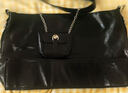 DAZA黑色大容量腋下包辣妹高级感托特包复古链条通勤斜挎包 黑色 实拍图