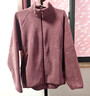 优衣库男装女装摇粒绒拉链茄克/长袖外套廓系夹克479792 19 酒红色 M /170/92A 实拍图
