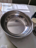 【不锈钢】和面盆厨房烘焙家用火锅盆洗菜打蛋汤锅盆醒面盆料理盆 32cm【热卖款】不锈钢 和面盆 实拍图