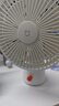 米家 小米桌面小风扇 开学必备台式手持迷你便携充电风扇小型 户外露营宿舍办公室家用 7羽叶大风量 实拍图
