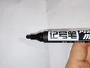 得力(deli)黑色粗头物流油性笔 墨量升级大容量快递签字办公文具马克笔记号笔 10支/盒 P06881 黑色 实拍图