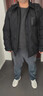 GXG男装宽松短款羽绒服衬衫外套冬季 黑色 180/XL 实拍图