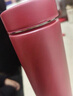 虎牌（TIGER）保温保冷杯轻便办公不锈钢男女水杯MMZ-A35C-PF 霜花粉 350ml 实拍图