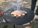 原始人围炉煮茶烧烤炉家用室内烤火炉套装户外烧烤桌取暖盆木炭烧烤架 加大号围炉+7件套/标配304烤网 实拍图