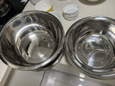 炊大皇304不锈钢盆筛五件套 加厚洗菜盆和面盆调料腌肉盆米筛五个组合装 实拍图