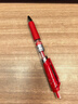 得力（deli）S01按动中性笔签字笔 0.5mm子弹头经典办公按动笔水笔 红色 12支/盒 实拍图