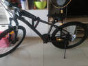 喜德盛山地自行车黑客380避震前叉21速禧玛诺变速X6铝合金车架通勤代步 黑/灰色（25款） 15.5寸（建议身高150-165cm） 实拍图