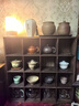 容山堂实木茶杯架挂墙中式小博古架展示架茶具收纳柜多宝阁古董架 海棠形烧桐木收纳柜大16格 实拍图