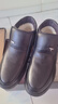 蜻蜓牌【100%全牛皮】男士羊毛保暖商务加绒厚休闲真皮冬季防滑棉皮鞋子 黑色 40 实拍图