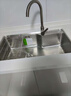九牧（JOMOO）不锈钢拉丝水槽大容量洗菜盆洗碗池大单槽龙头套餐75*45 02277 实拍图