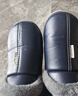 奥康（Aokang）冬季包跟棉拖鞋男士新款包头大码防水防滑保暖PU皮棉鞋女秋冬老人 藏青【加绒防溅水】 40-41 【适合39-40码】 实拍图