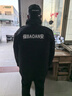 乾朗 保安服套装冬装执勤服保暖加厚加长款棉服安保棉大衣酒店物业门卫保安巡逻站岗执勤工作制服可定制logo 斜纹中长大衣+贴标185 实拍图