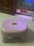 椅子奶油风家用小凳子加厚塑料凳可叠放耐用儿童凳学生寝室矮凳 樱花粉1个 实拍图