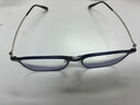 WAN XIN 新款 1.67超薄高清防蓝光镜片男可配度数送商务眼镜框女Z 56118透明蓝 超轻盈8.9克 配万新1.60较薄非球面树脂镜片 实拍图