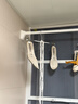 MYMOODHOUSE伸缩晾衣杆浴帘杆免打孔窗帘杆衣柜挂衣杆阳台支撑杆白色90-160 实拍图