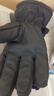 目丸保暖手套男女户外冬天骑行防寒风加绒厚触屏女防水冬季棉滑雪手套 4#雪花圆标黑色（拼色男款） 实拍图