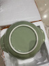 酸菜鱼大盆碗家用陶瓷双耳汤碗ins高颜值泡面碗学生宿舍用沙拉碗 果绿色8.5英寸双耳石纹汤碗1个 实拍图