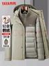 鸭鸭（YAYA）黄晓明同款可拆内胆中长连帽鹅绒羽绒服男冬季中青年加厚保暖外套 晒单实拍图