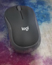 罗技（Logitech）M185鼠标 无线鼠标 办公鼠标 对称鼠标 黑色灰边 带无线2.4G接收器 实拍图