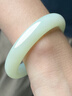 7000年和田玉手镯玉镯子女款浅青玉手镯附鉴定证书 57-58圈口 实拍图