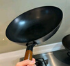 京严炒锅章丘款铁锅无涂层炒菜不粘锅家用精铁锅具燃气电磁炉用已开锅 【灶具通用】适合3-5人  赠盖铲  直径 32cm 百年工艺｜传统铁锅｜健康不沾 实拍图