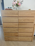 无印良品（MUJI）木制收纳柜OA/WN 白橡木黑胡桃风格现代简约家具储物柜斗柜柜子 6层 长108CM OA 实拍图