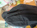 红蜻蜓（RED DRAGONFLY）夹克男商务休闲时尚简约百搭宽松舒适连帽上衣外套 黑色B加绒 2XL 实拍图
