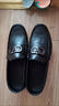 啄木鸟轻奢男鞋豆豆鞋男秋季新款男士休闲皮鞋时尚百搭商务乐福鞋套脚透 黑色HD07 40 偏小（请拍大一码） 实拍图