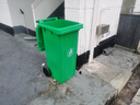 科力邦（Kelibang) 户外垃圾桶 大号加厚120L商用塑料环卫垃圾桶带盖轮工业小区物业翻盖果皮箱 绿色 单个 实拍图