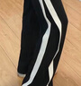 莫代尔运动裤子女春秋款休闲直筒阔腿裤黑色宽松垂感2025年新款显瘦长裤 黑色 M 码（适合91-100斤） 实拍图