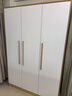 白浅衣柜卧室对开门衣柜实木组合现代简易家用柜子收纳儿童衣柜 120主柜 实拍图