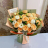 艾斯维娜鲜花速递向日葵混搭花束生日礼物全国同城配送 19朵香槟玫瑰混搭欧式花束 实拍图