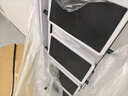熊居 梯子家用折叠室内楼梯人字梯多功能加厚碳钢步梯爬梯便携 升级安全卡扣*白色四步梯 实拍图