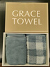 洁丽雅（Grace）尚雅生活纯棉绣花洗脸巾吸水加厚面巾毛巾礼盒两条装浅蓝 实拍图
