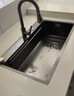 JOMOW水槽5.0加厚厨房大单槽一体盆304不锈钢洗碗池槽多功能洗菜盆GL/d 80*46【5.0加厚】耐磨耐刮 【默认发右下水】左下水需下单备注 实拍图