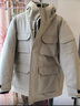 优衣库男装女装高级保暖羽绒茄克冰雪羽绒户外连帽外套477136 30 浅米色 2XL /185/112C 实拍图