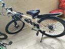 凤凰山地自行车内走线品牌变速青少年男女竞赛车自行车成人 坦途510 钢架辐条轮-奶白红 24寸【适合145-170cm】 24速 实拍图