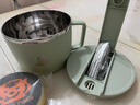 京东京造 泡面碗 上班族304不锈钢饭盒小学生双层防烫1.3L绿色 配筷勺 实拍图