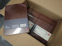 得力(deli)A4/160张商务记事本笔记本子办公用品会议记录皮面本办公日记本 棕色3306 实拍图