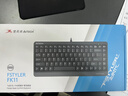 双飞燕（A4TECH）FK11 飞时代有线小键盘 薄膜办公打字用键盘笔记本外接台式电脑 86键便携USB接口 遂空灰 实拍图