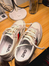 零度zero男鞋舒适时尚百搭休闲运动鞋户外潮流板鞋小白鞋男 白灰 39 实拍图