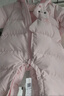 巴拉巴拉童装婴儿羽绒服连体衣宝宝2025新款冬装加厚保暖哈衣爬服萌趣造型 粉色小猫-白鸭绒 80 cm-充绒量82g 实拍图