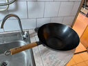 张小泉精铁旋压无涂层全灶具通用炒锅铁锅炒菜锅30cm含锅盖 C30660200 实拍图