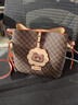 意尔康女包复古水桶包软面单肩斜挎包包女款送女友送妈妈女士斜挎包咖啡 实拍图