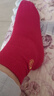 浪莎本命年袜子男100%纯棉2026马年结婚喜庆大红色中筒情侣款全棉女袜 金蛇纳福【女款】 2双 均码 实拍图