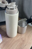 苏泊尔（SUPOR） 保温杯316L不锈钢大容量水杯学生保温杯男女士车载户外便携杯子 奶白色【茶滤款】500ml 实拍图