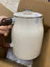 美的（Midea）艺术家电热水壶  烧水壶自动断电保温一体  1.6L大容量电热水壶 316L不锈钢恒温壶 精准控温 63-Q 实拍图
