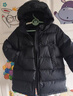 保姆鹅  【风墙】儿童羽绒服宝宝中长款护脸加厚外套保暖童装[NG2664] 炭黑 90 实拍图